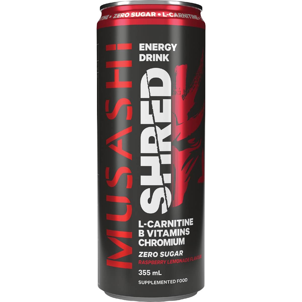 Musashi Shred Energy Drink Lemonade Can