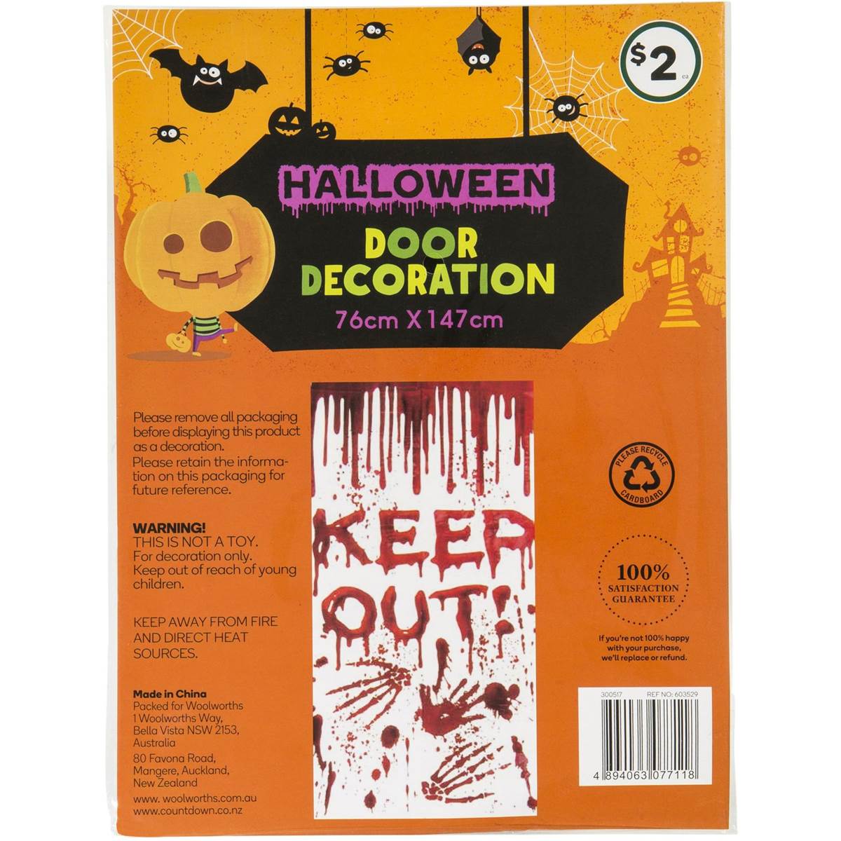 Halloween Door Decorations Woolworths