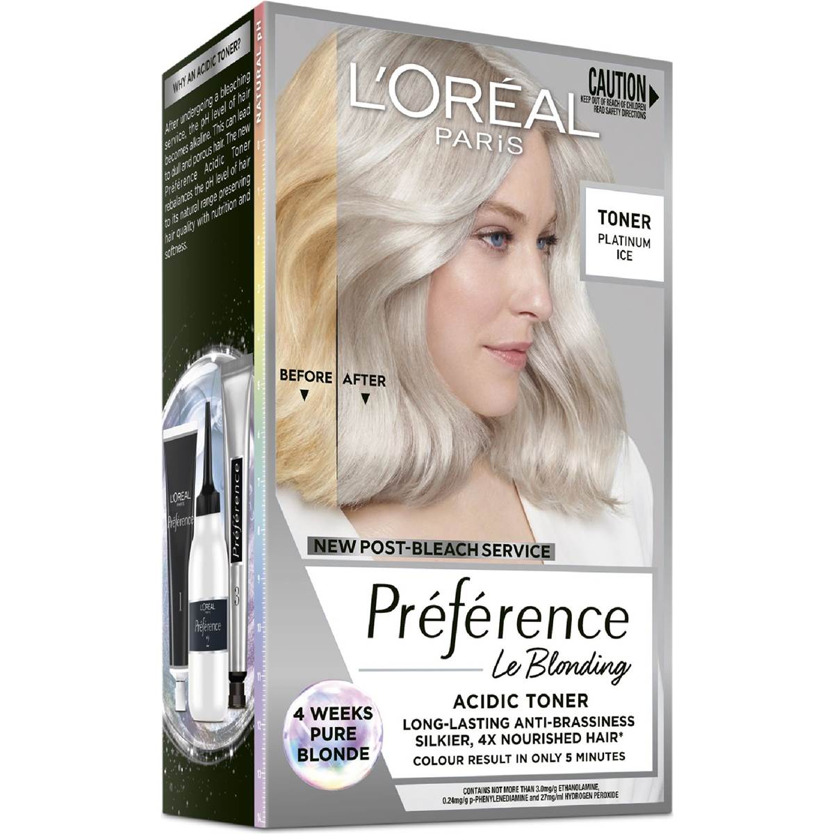 L'Oreal Paris Paris Preference Acidic Toner Platnium Ice each