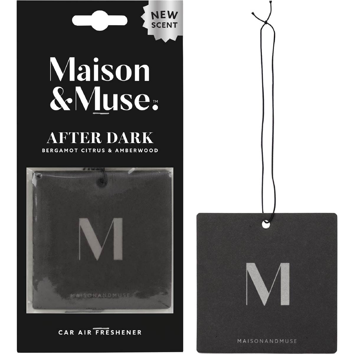 Maison & Muse Car Air Freshener Bergamot Citrus & Amberwood each