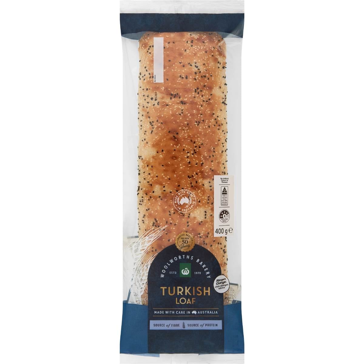 Woolworths Stonebaked Turkish Pide Loaf 400g