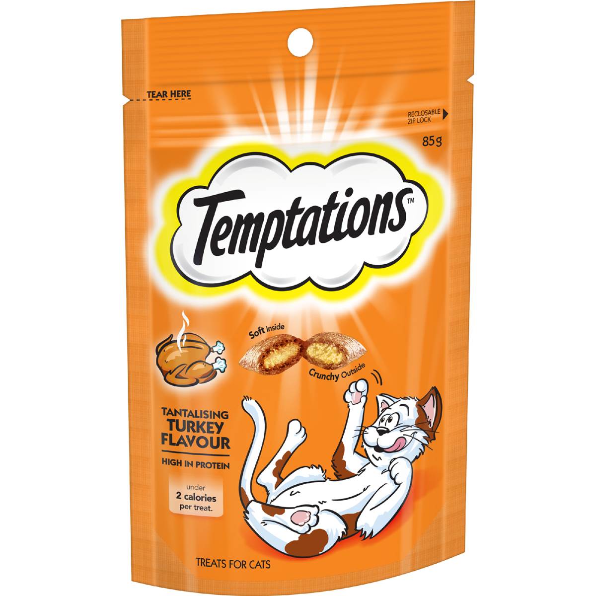 Temptations Tantalising Turkey Cat Treats 85g