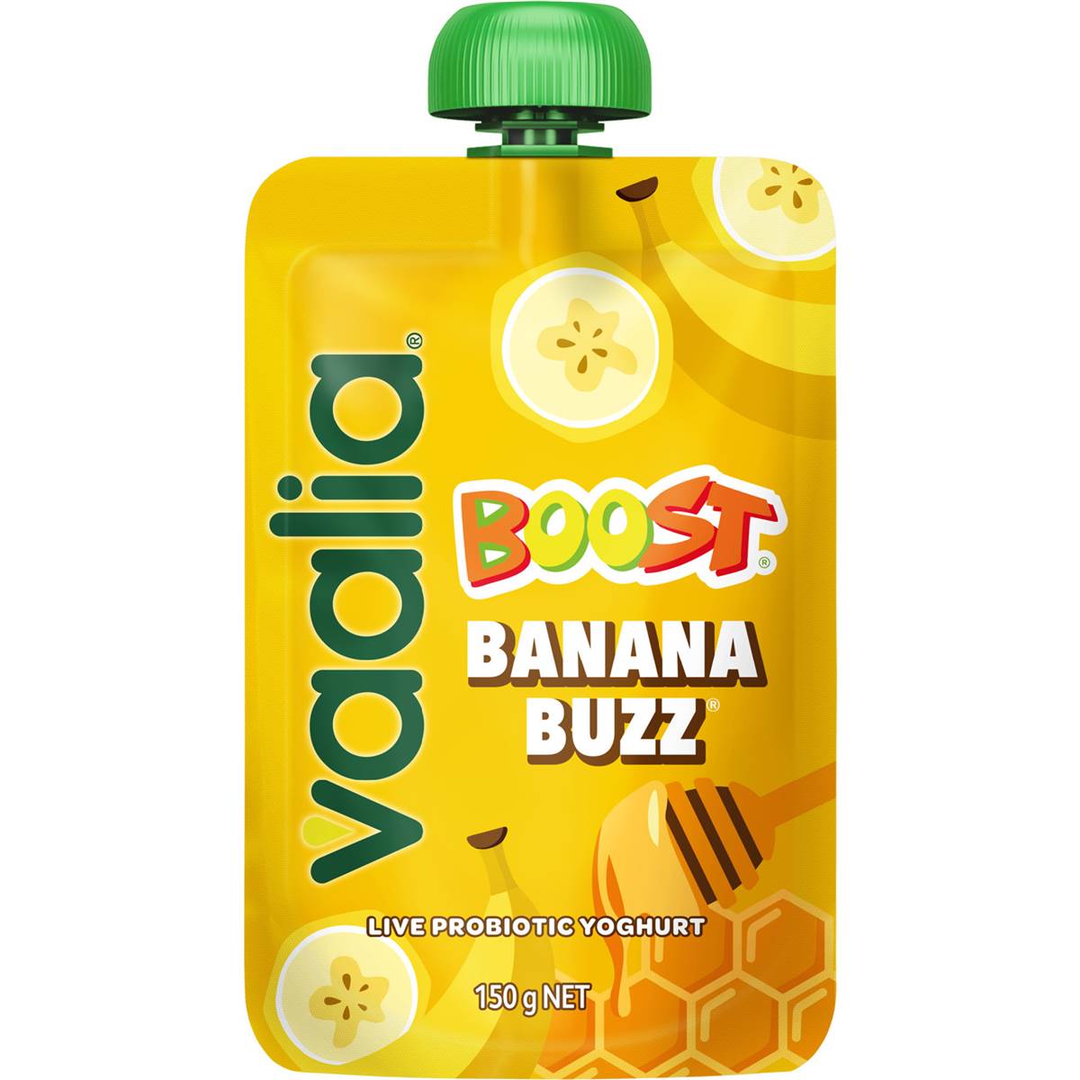 Vaalia Boost Probiotic Yoghurt Pouch Buzz