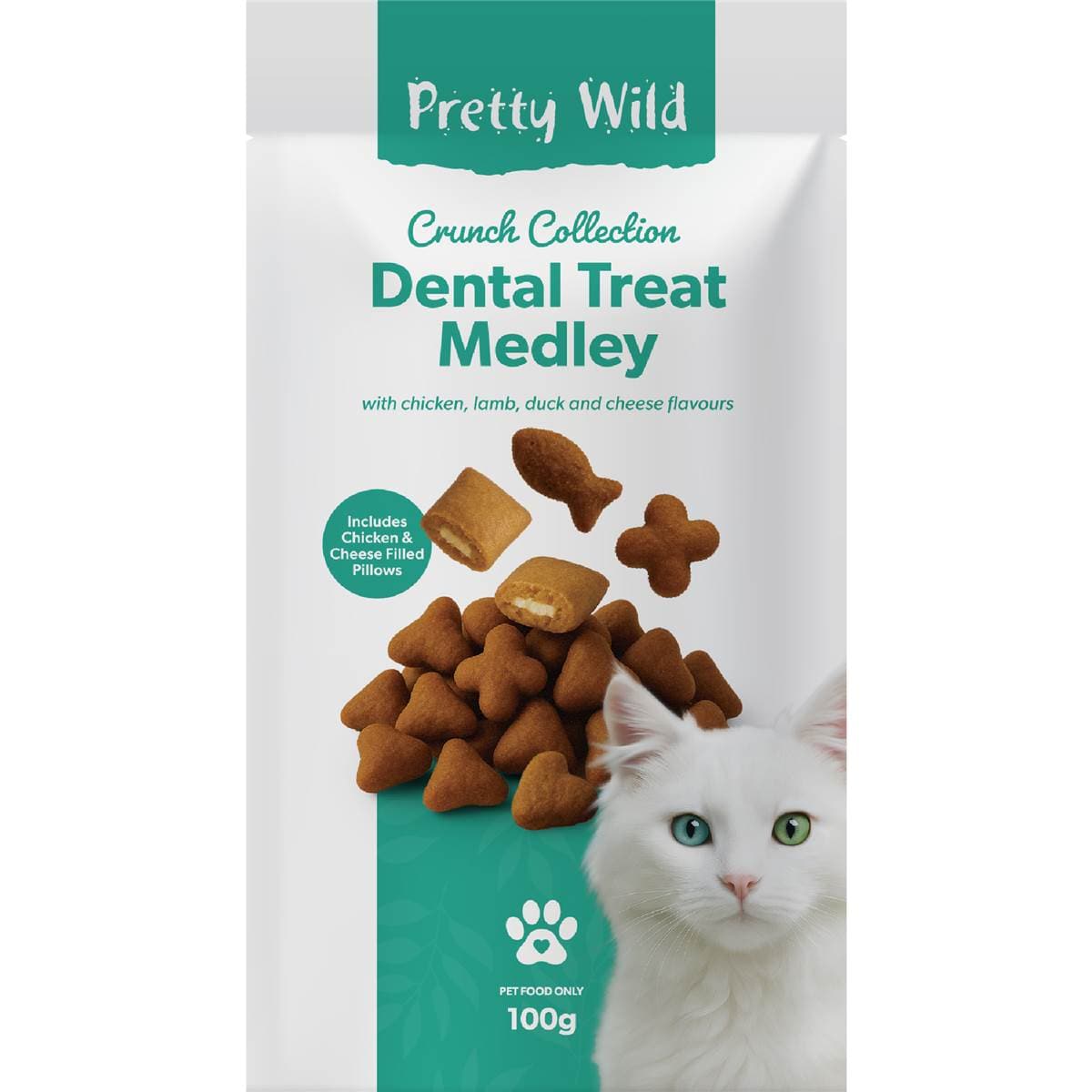 Pretty Wild Dental Medley Cat Treats 100g