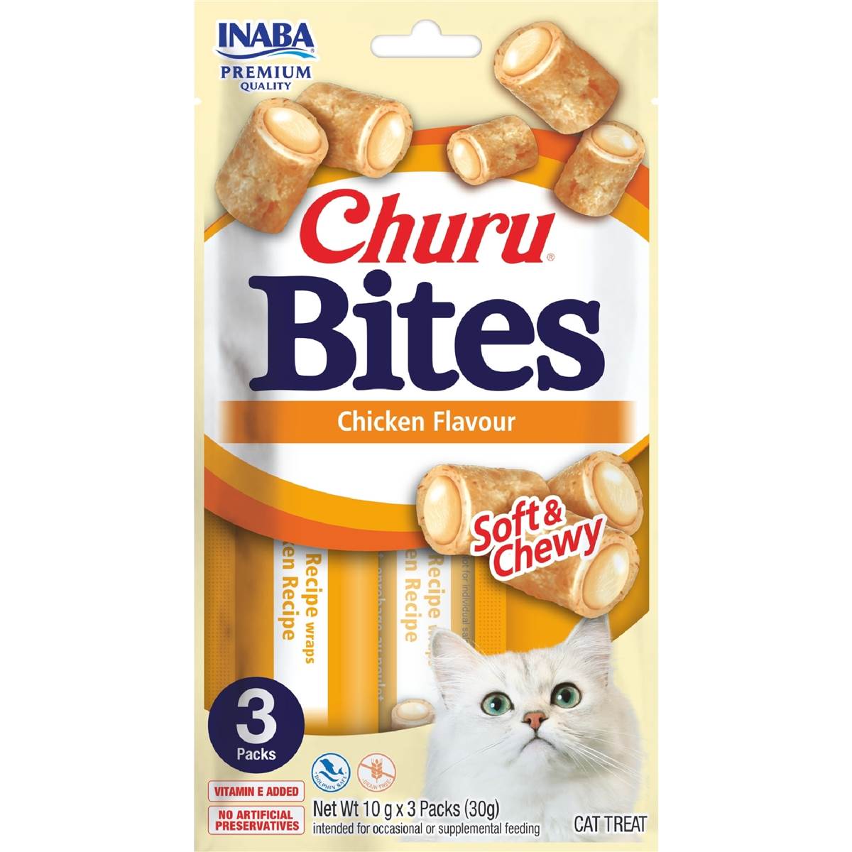 Churu Bites Cat Treats Chicken Flavour 3 pack