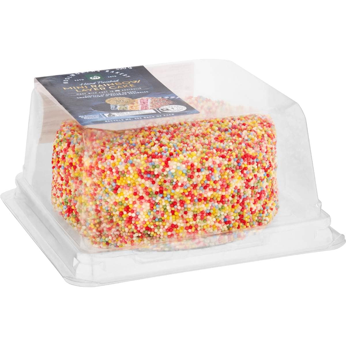 Woolworths Mini Rainbow Layer Cake 350g