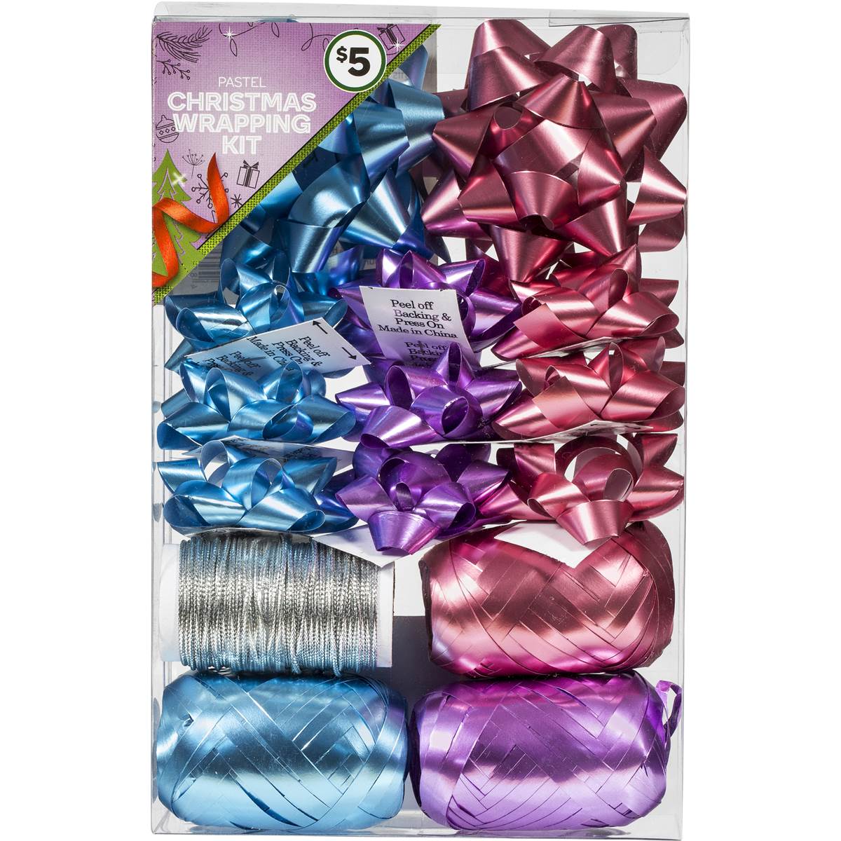 Christmas Wrapping Kit Pastel Each Woolworths