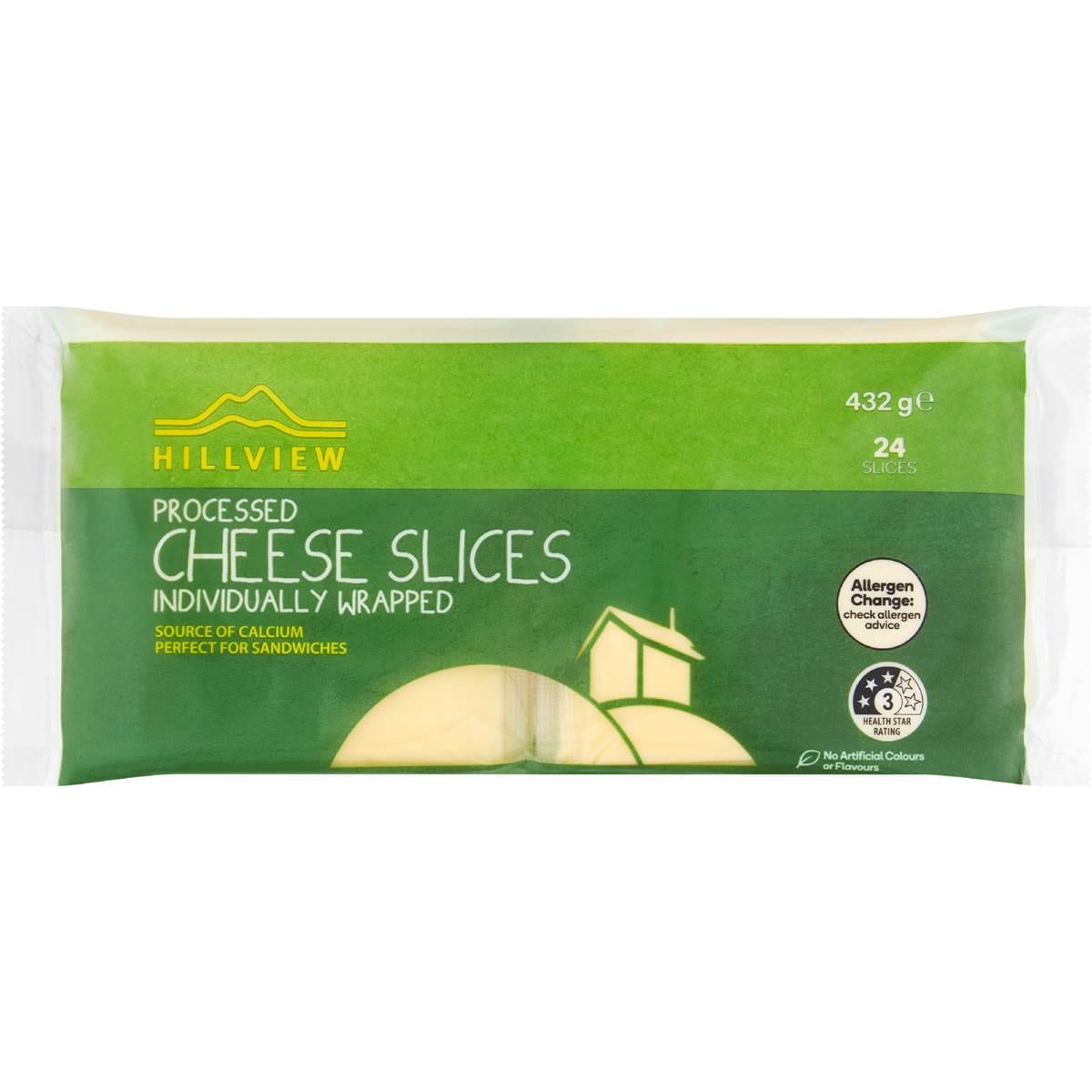 Hillview Original Cheese Slices 432g