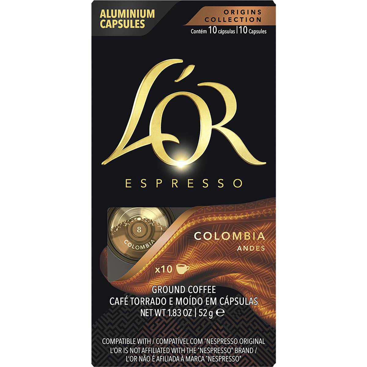 L'or Espresso Colombia Coffee Capsule Compatible With Nespresso 10pk ...