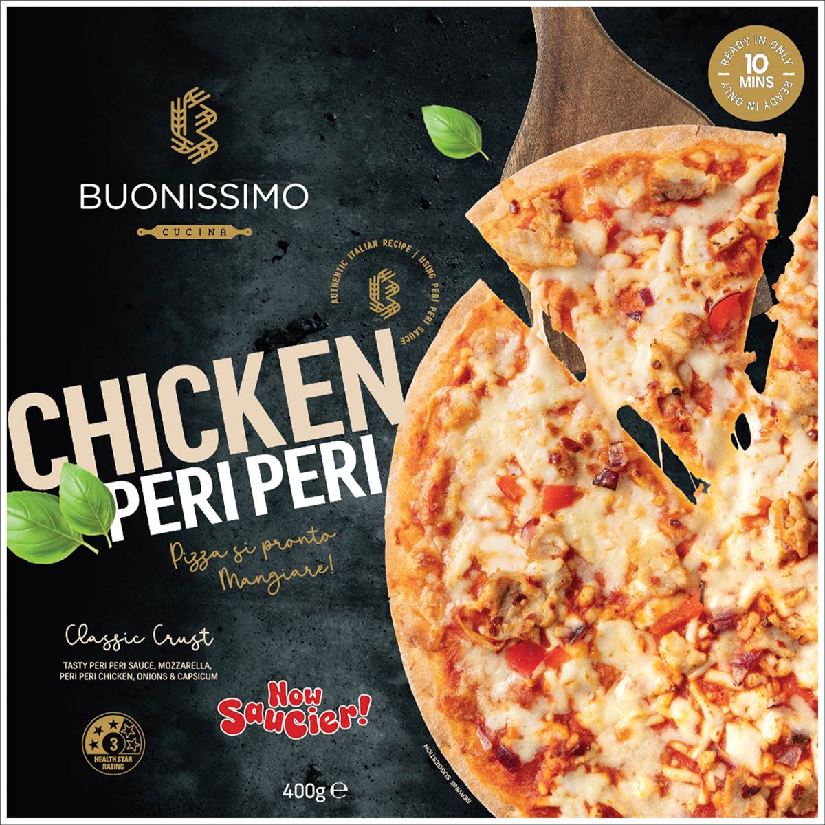 Buonissimo Pizza Chicken Peri Peri 400g