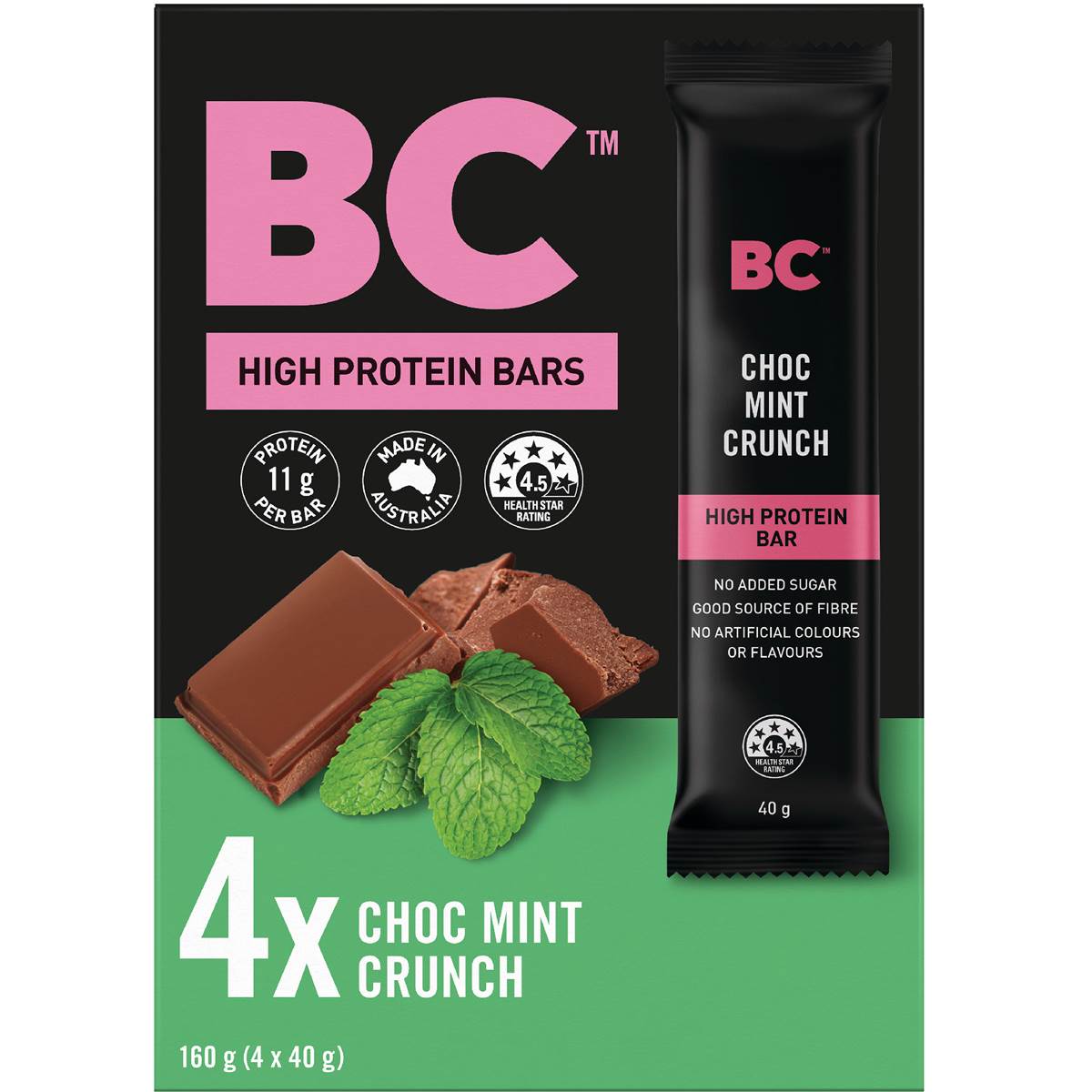 BC Snacks High Protein Bars Crunch