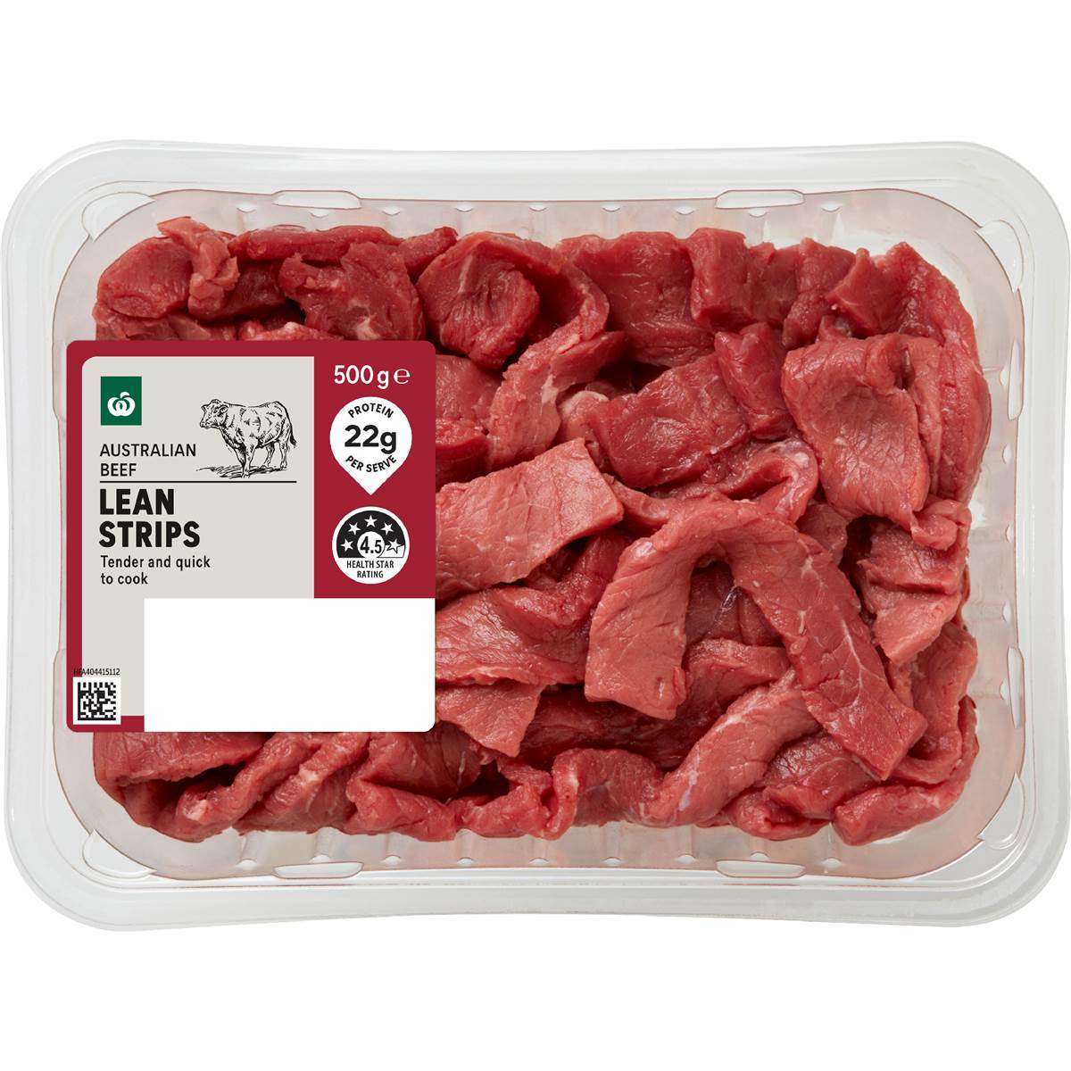 Woolworths Lean Beef Strips 500g