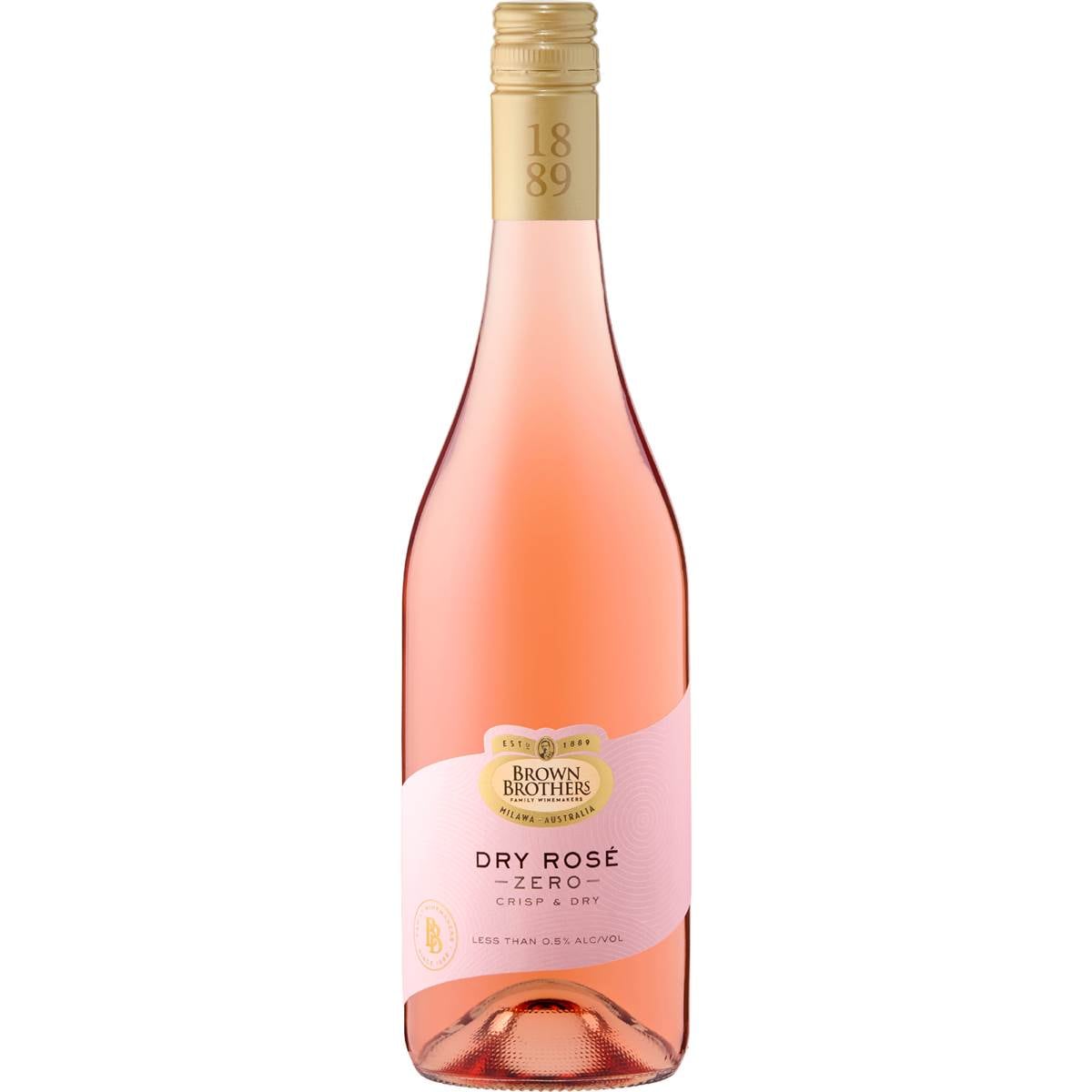 Brown Brothers Zero Alcohol Dry Rose 750mL