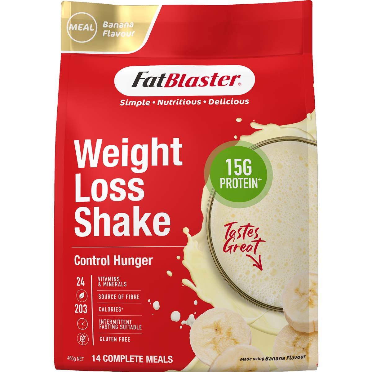 Fatblaster Weight Loss Shake Banana 465g