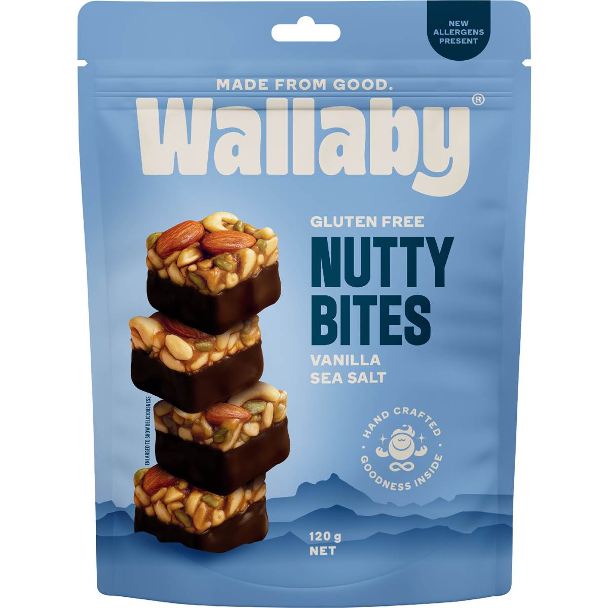 Wallaby Nutty Bites Vanilla Sea Salt 120g
