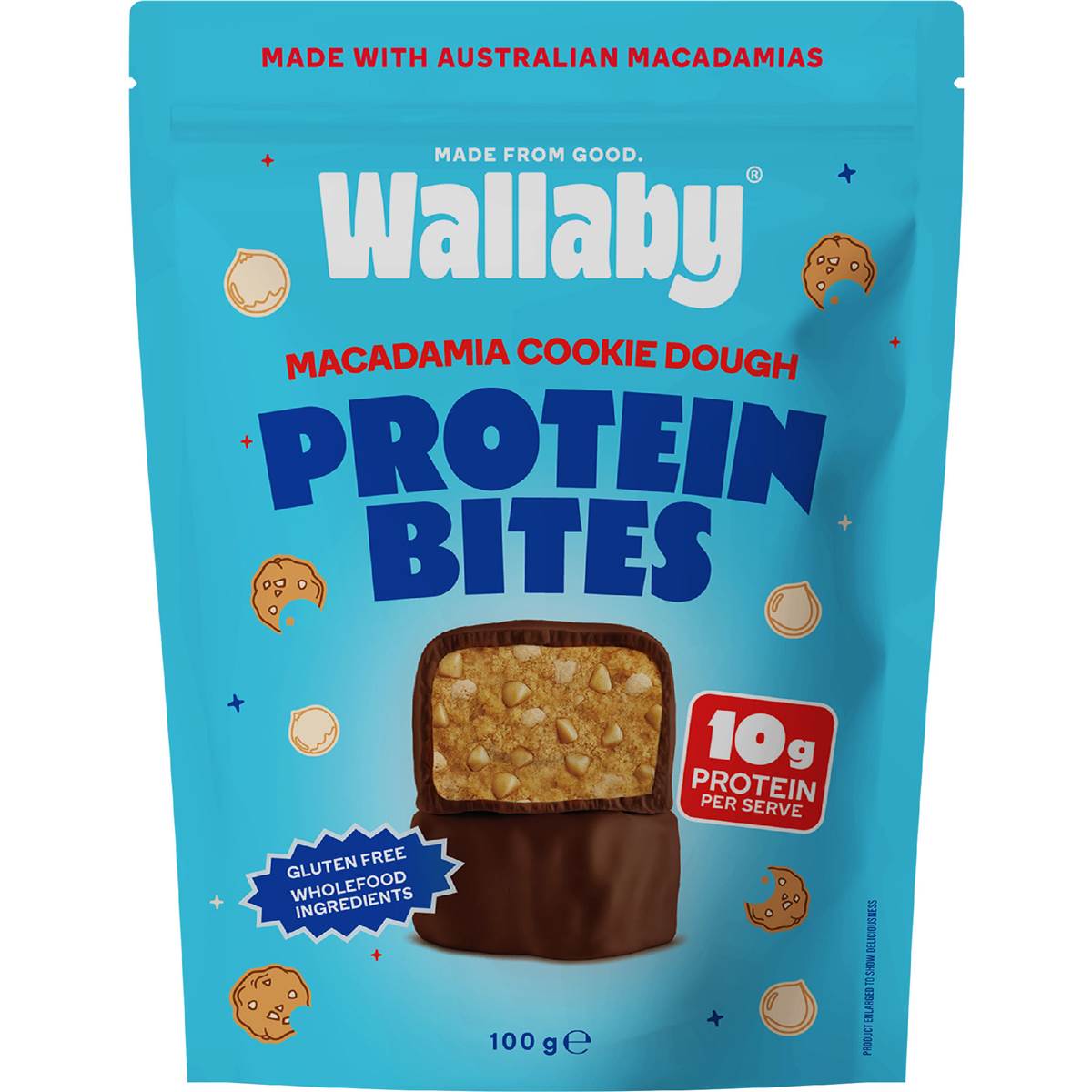 Wallaby Protein Bites Macadamia Maple