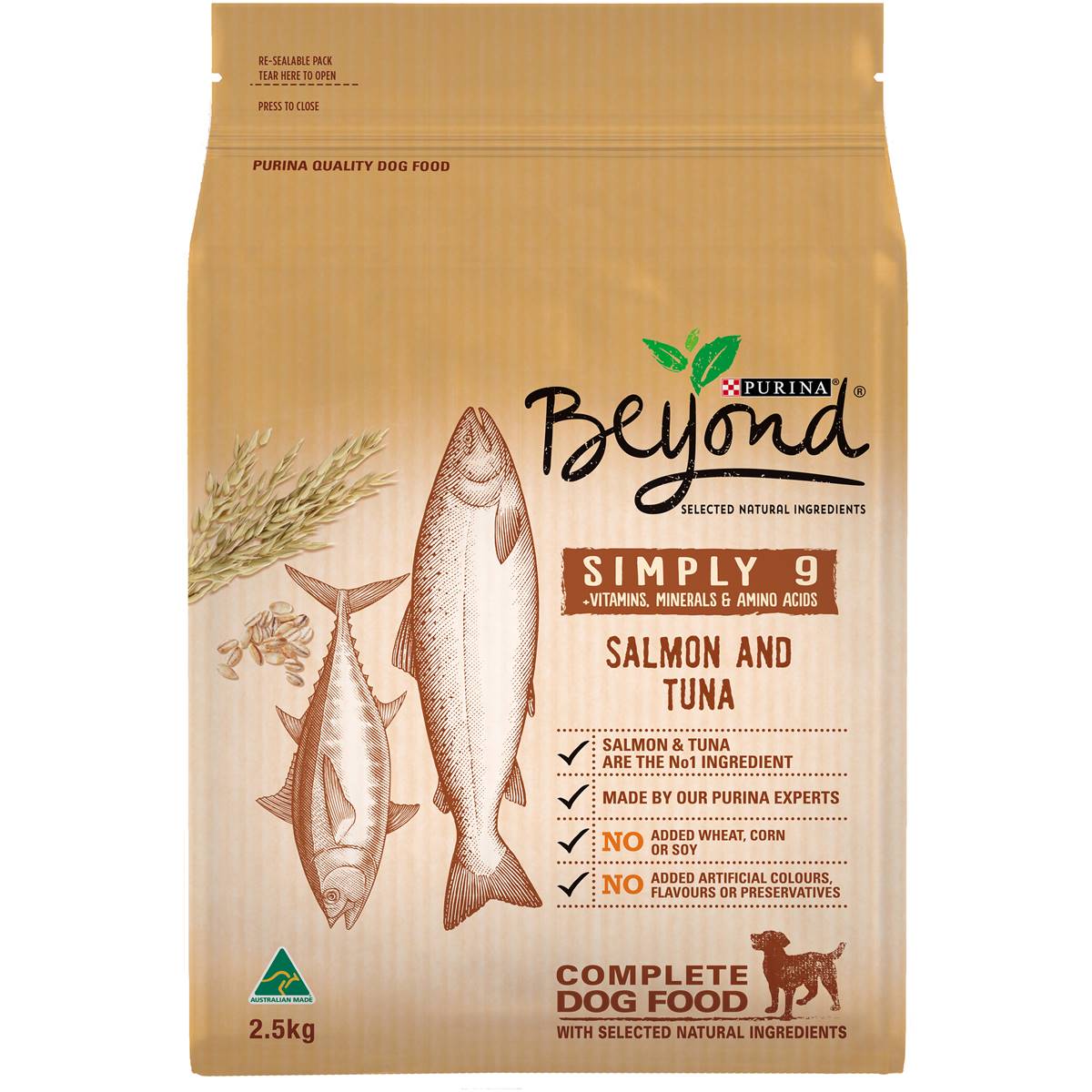 Beyond Simply9 Salmon & Tuna Dog Food 2.5kg Woolworths