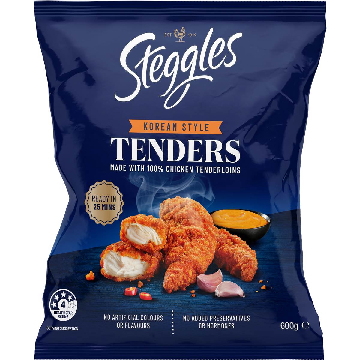 Steggles Chicken Tenders Korean Style 600g