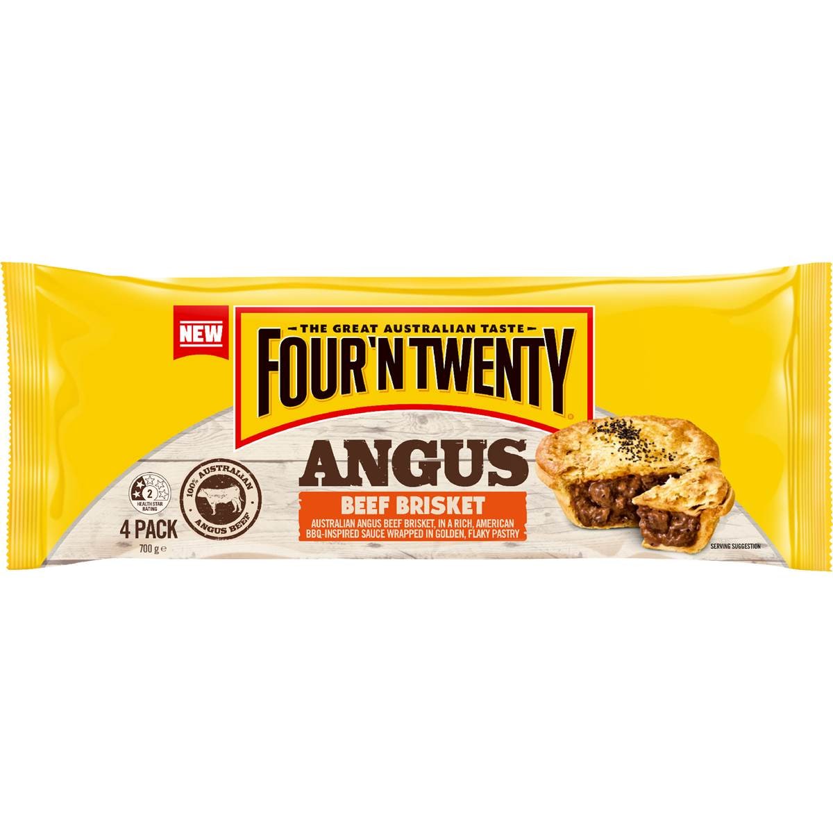 Four'N Twenty Angus Beef Brisket Pies 4 pack