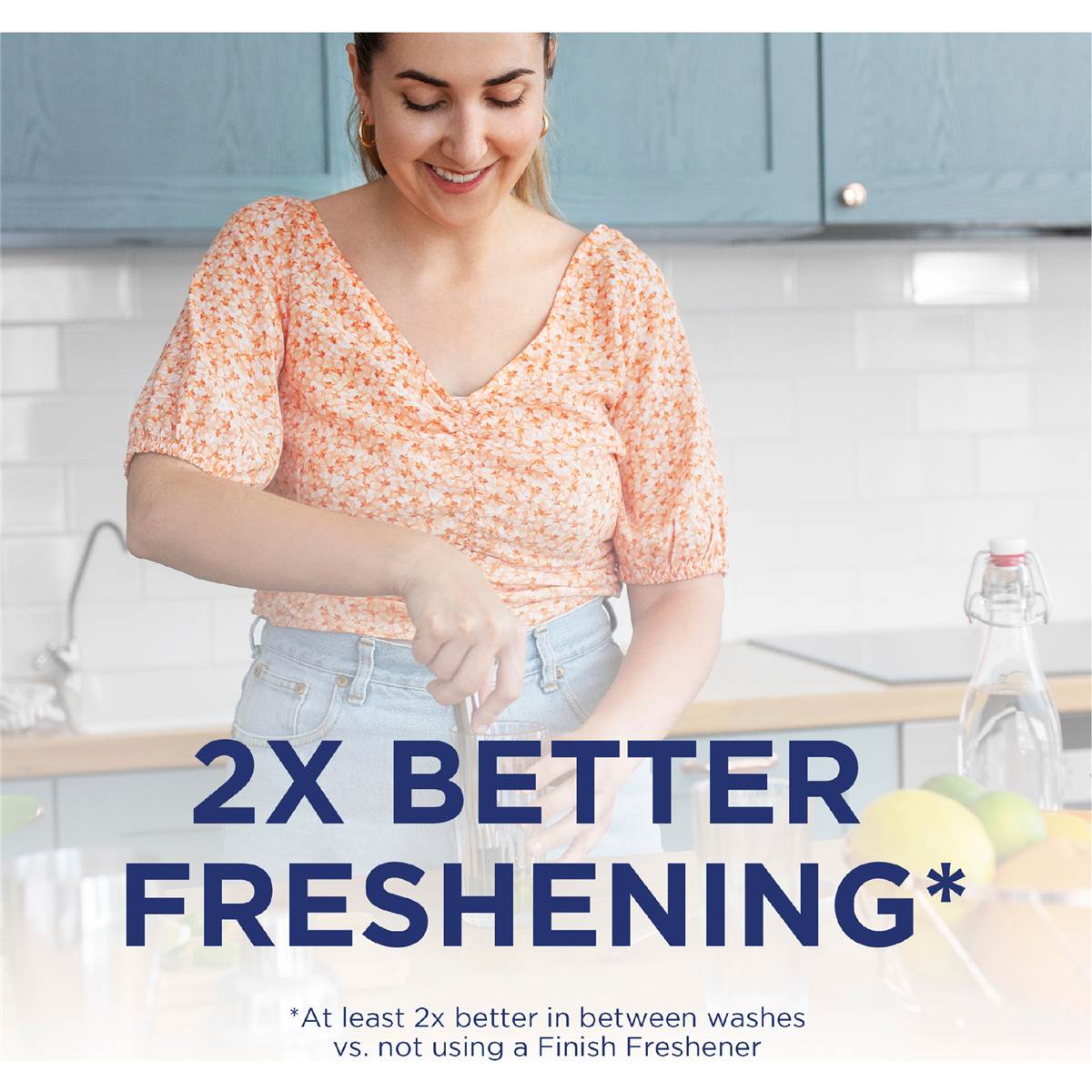 Finish Lemon & Lime Dishwasher Freshener 1 Pack Woolworths