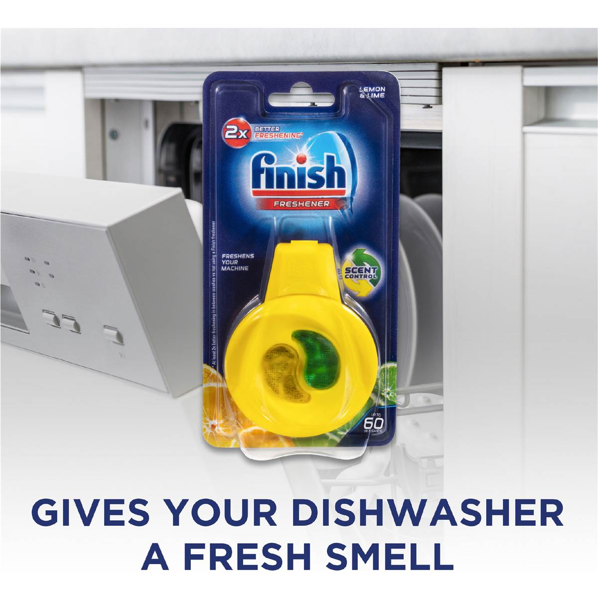 Finish Lemon & Lime Dishwasher Freshener 1 Pack Woolworths