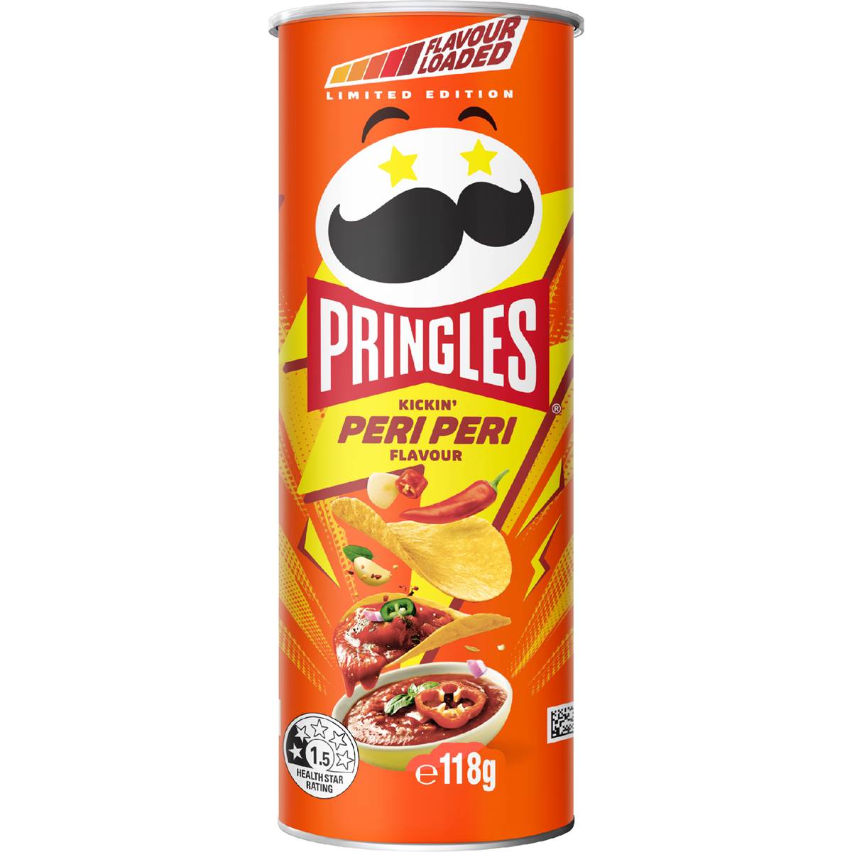 Pringles Peri Peri Potato Chips 118g