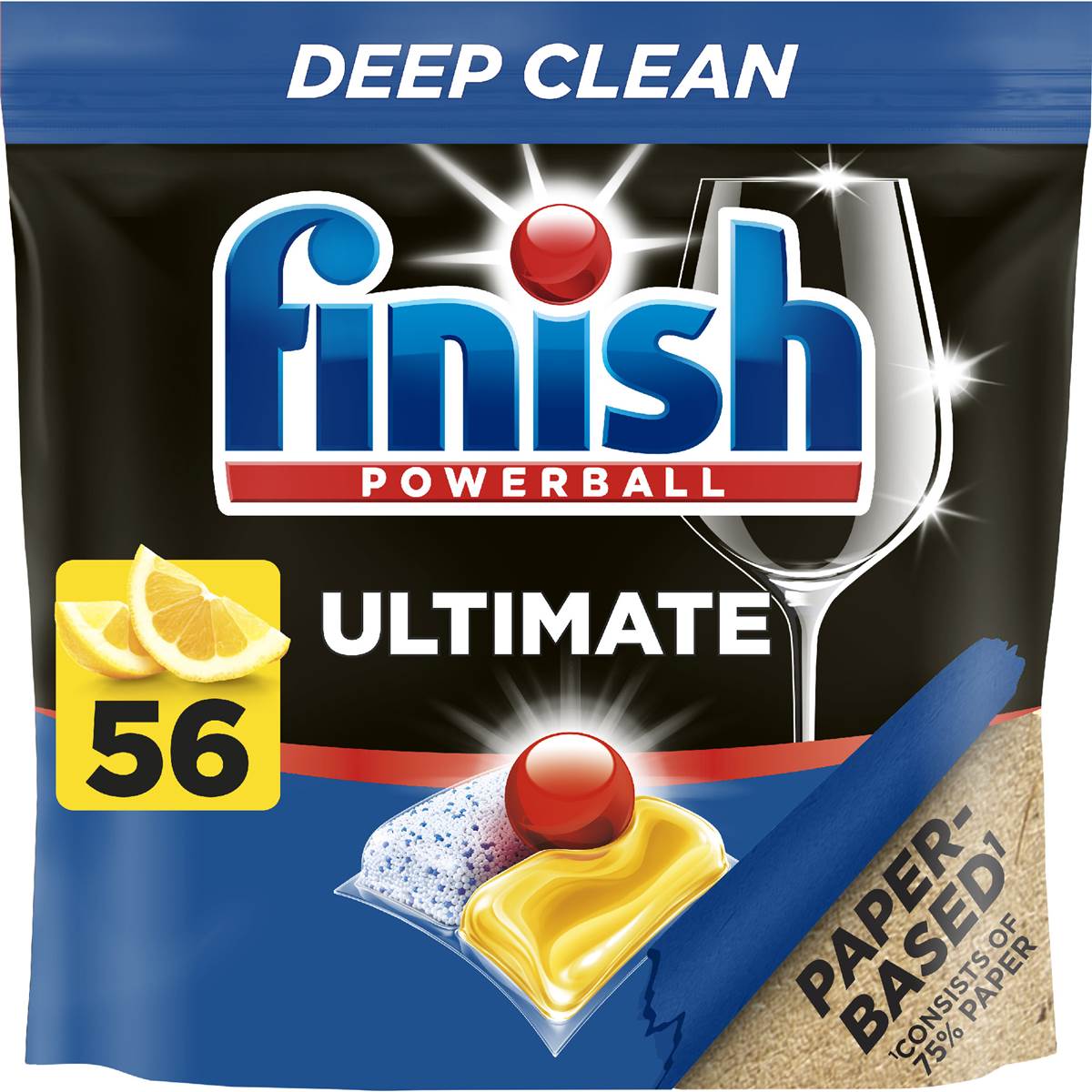 Finish Ultimate Dishwashing Tablets Lemon 56 pack