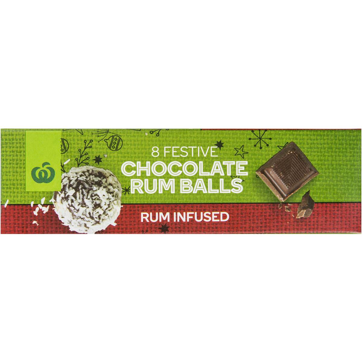 Woolworths Chocolate Rum Balls Gluten Free 8 Pack Woolworths
