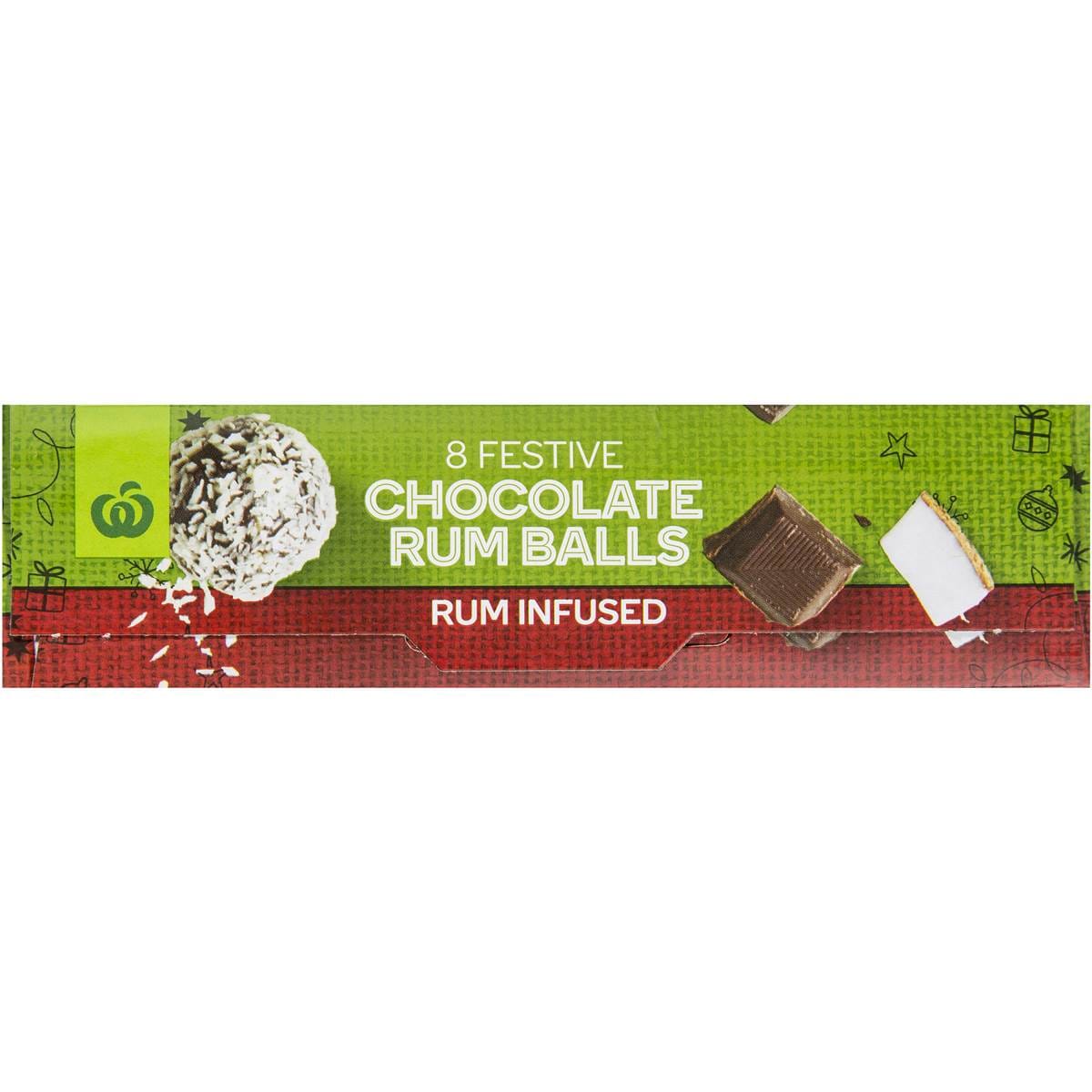 Woolworths Chocolate Rum Balls Gluten Free 8 Pack Woolworths