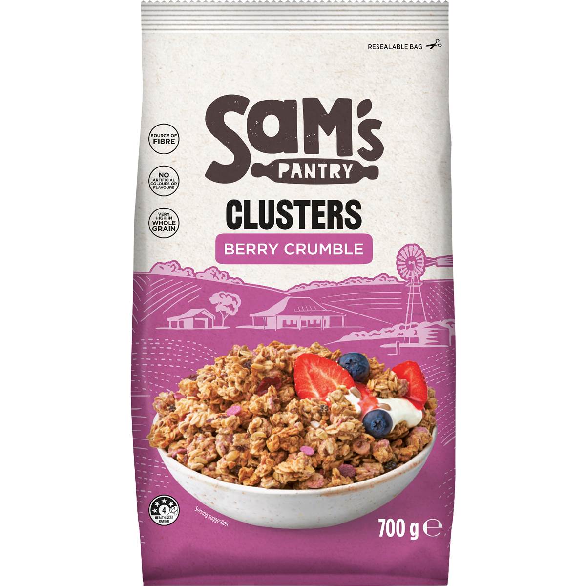 Sam's Pantry Clusters Berry Crumble 700g