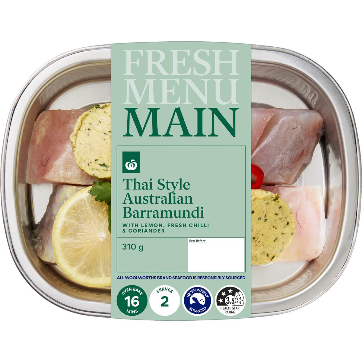 Woolworths Australian Barramundi Thai Style 310g