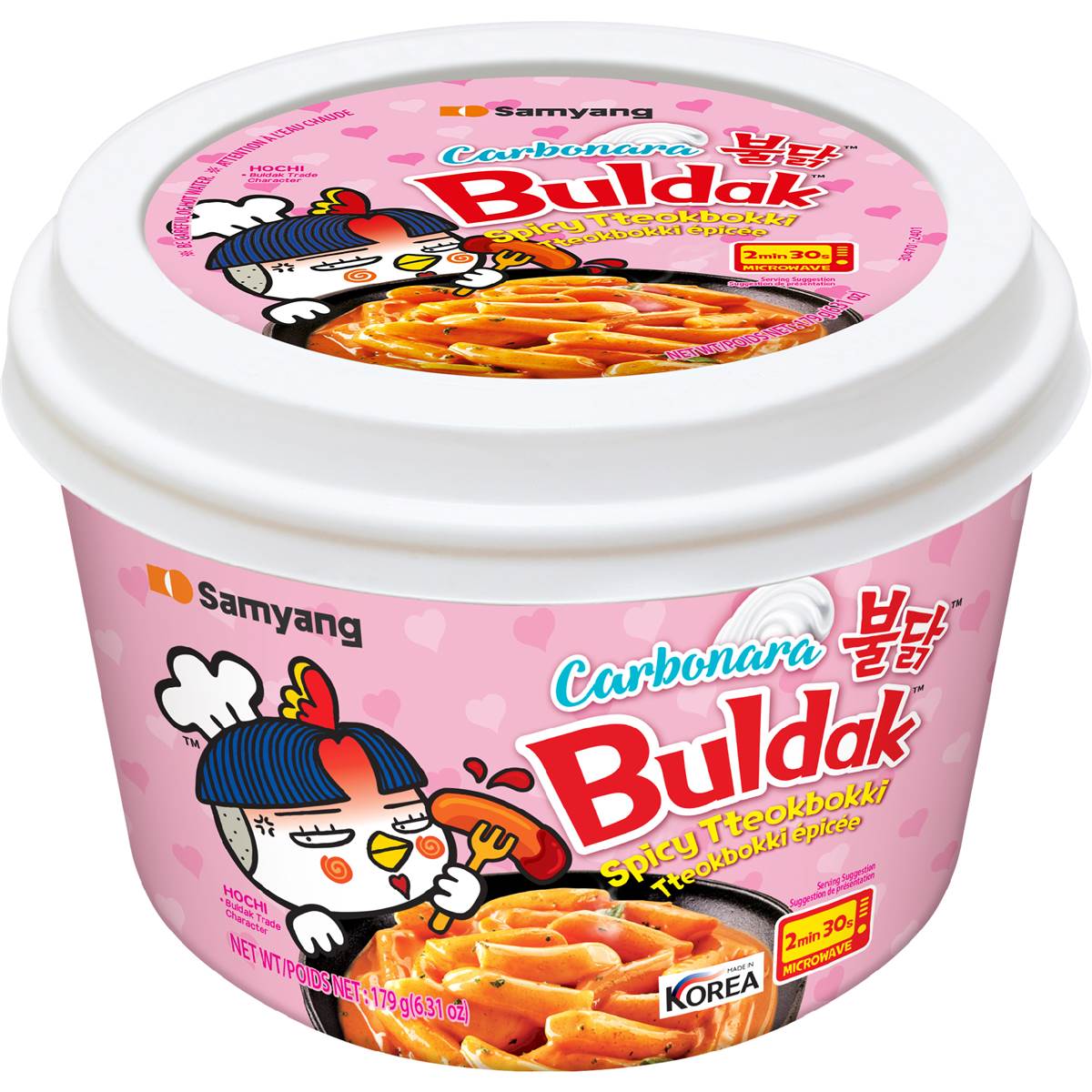 Samyang Buldak Carbonara Spicy Tteokbokki 179g