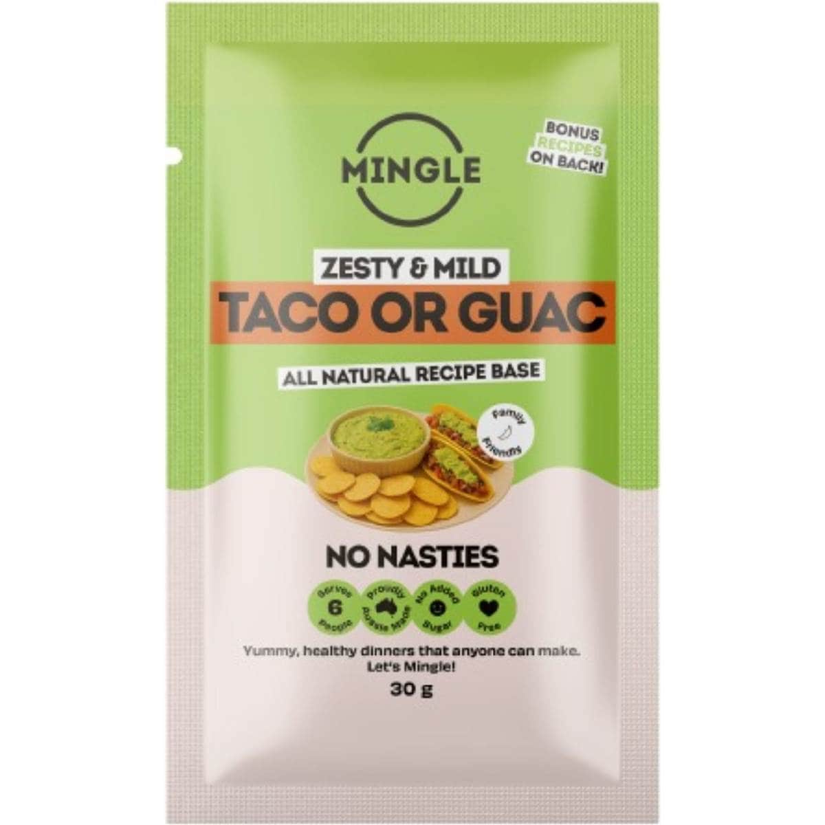 Mingle Zesty & Mild Taco Or Guac Recipe Base 30g