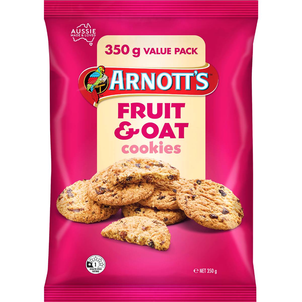 Arnott's Cookies Fruit & Oat 350g