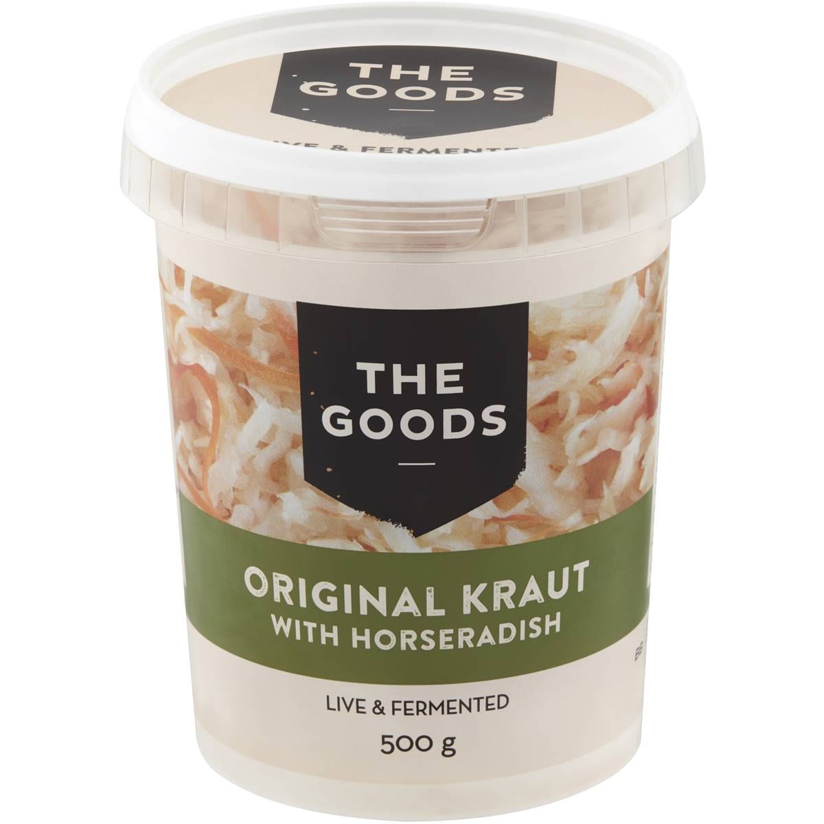 The Goods Living & Fermented Original Sauerkraut 500g Woolworths