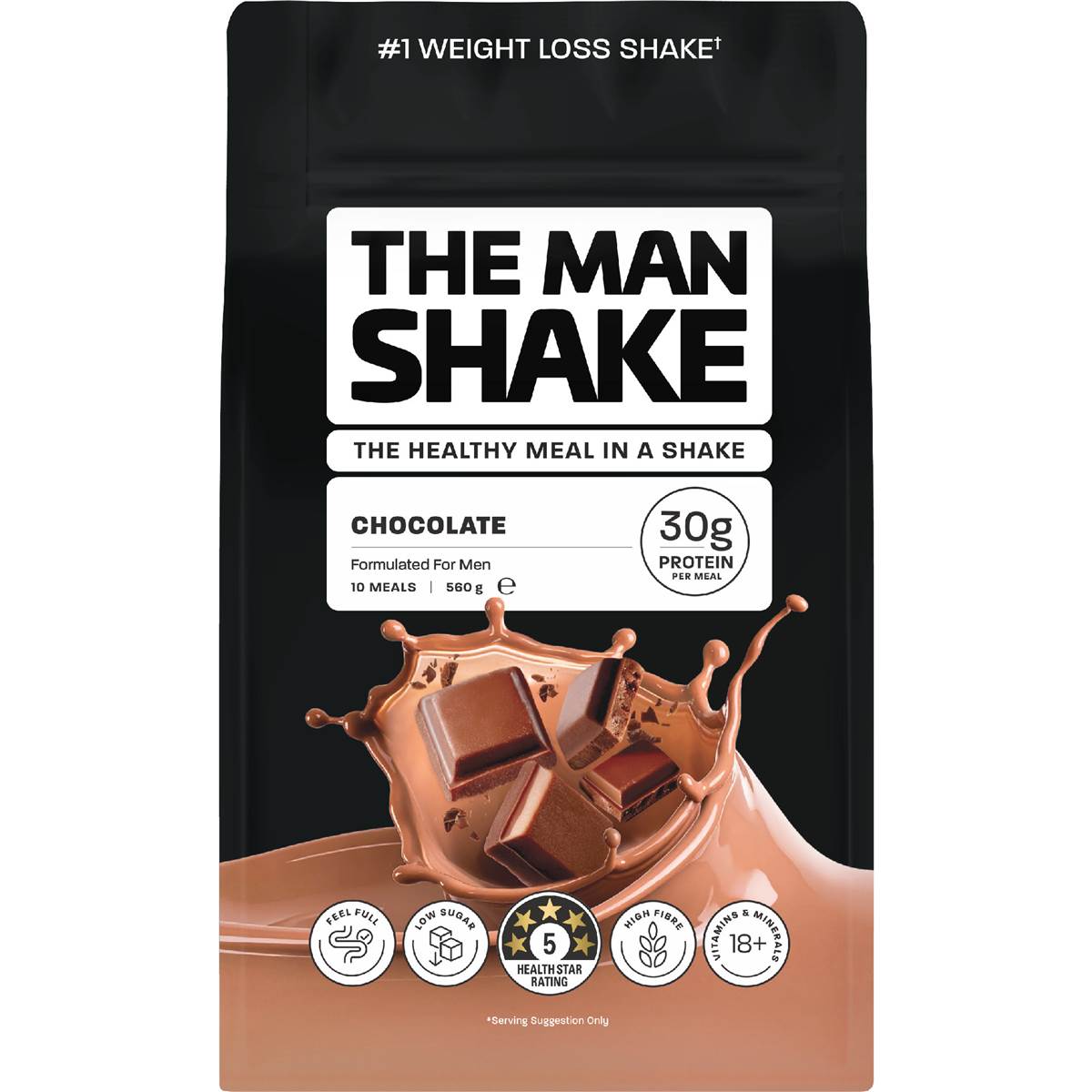 The Man Shake Chocolate Powder 560g