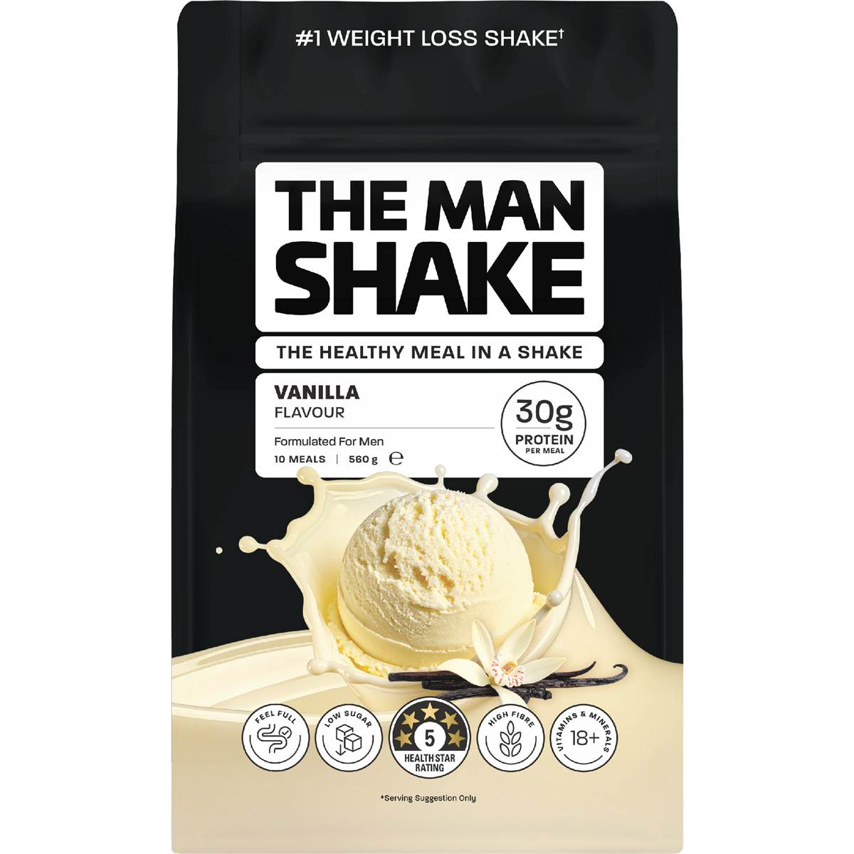 The Man Shake Vanilla Powder 560g