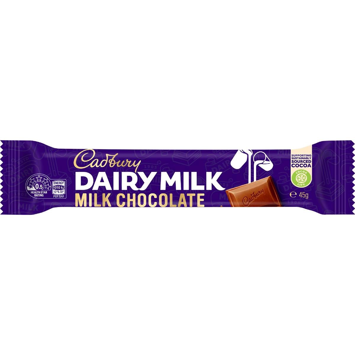 Cadbury Dairy Milk Chocolate Bar 45g