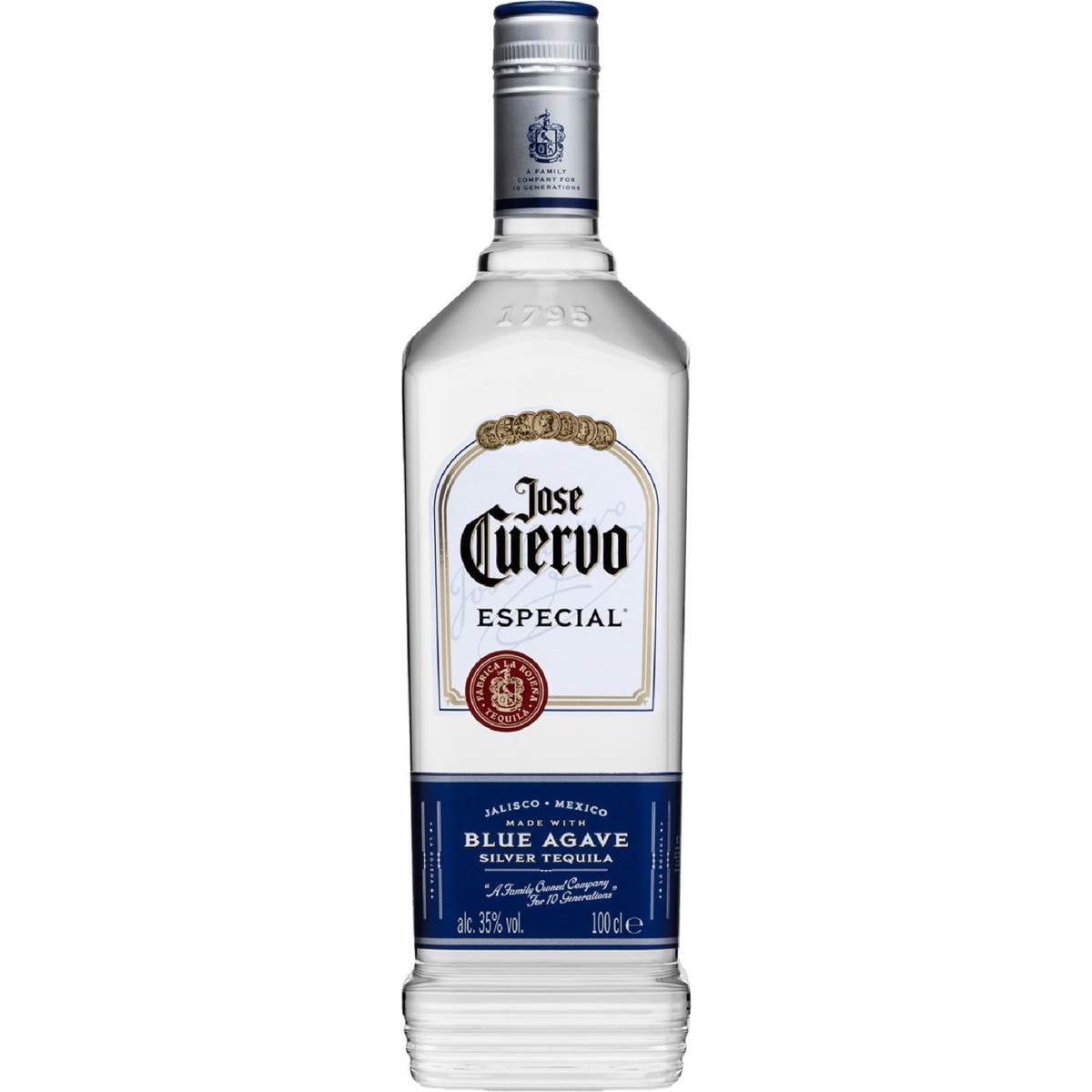 Jose Cuervo Especial Silver Tequila Bottle 1L