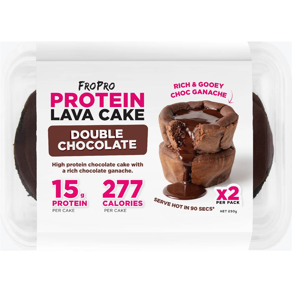 FroPro Protein Lava Cake Double Chocolate 2 pack