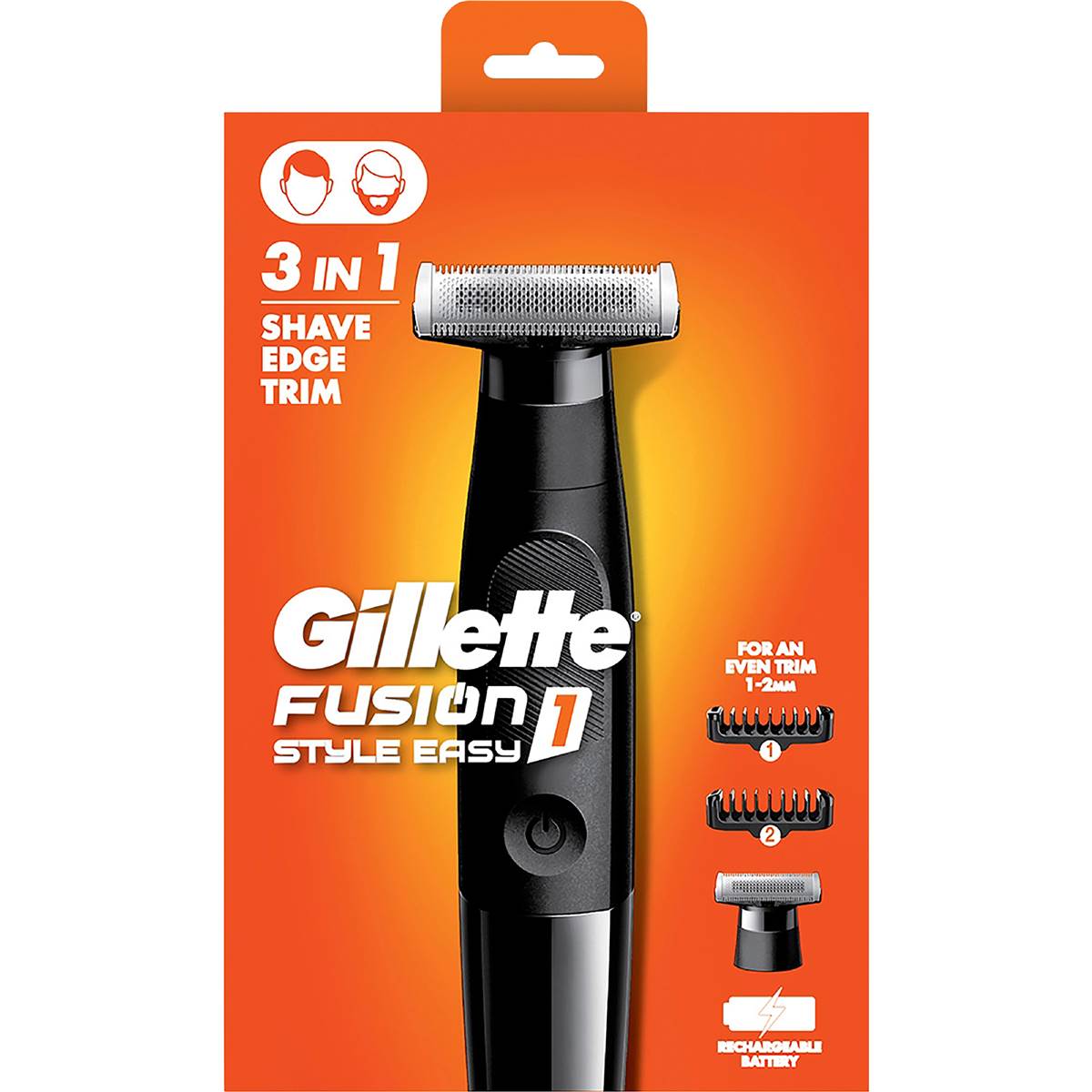 Gillette Fusion 3 In 1 Shave Edge Trimmer each