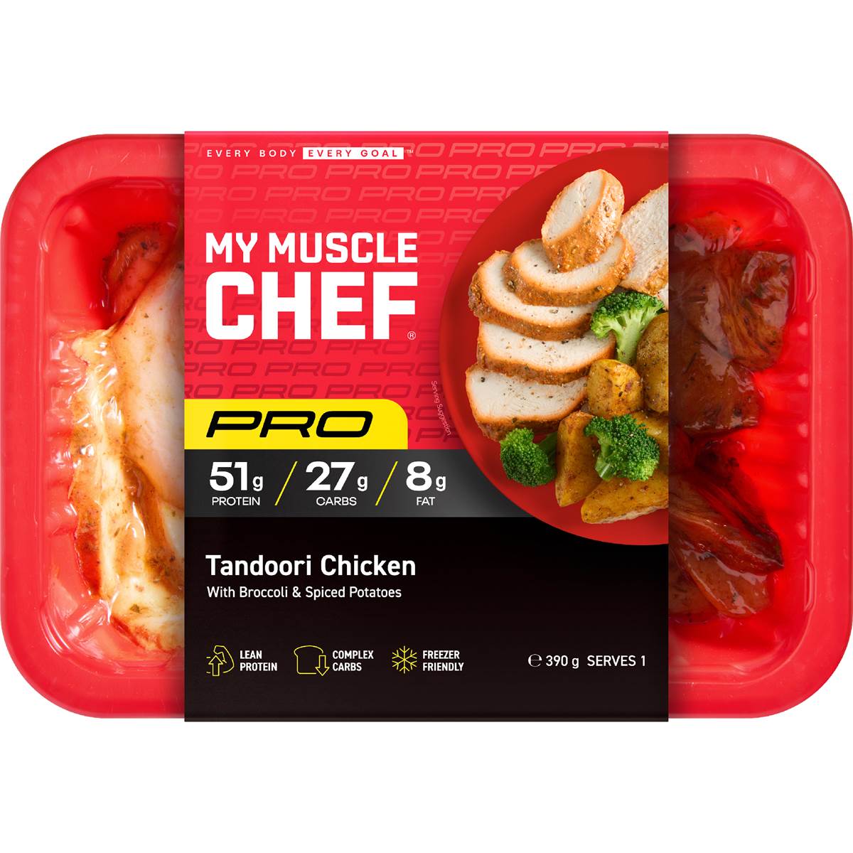My Muscle Chef Pro Tandoori Chicken With Broccoli & Potatoes 390g