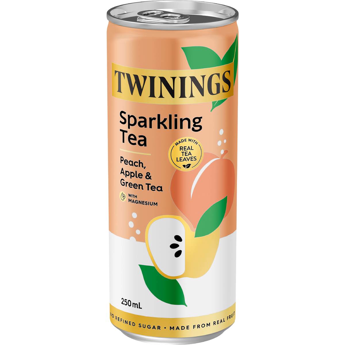 Twinings Sparkling Green Tea Can Peach & Apple 250mL