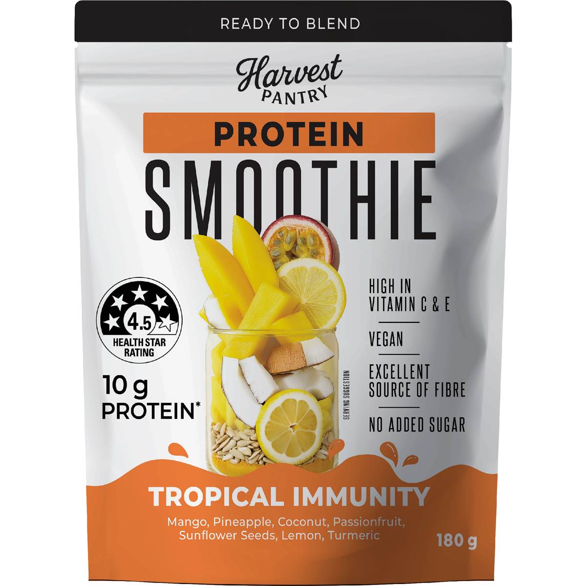 Harvest Pantry Protein Smoothie Tropical Immunity