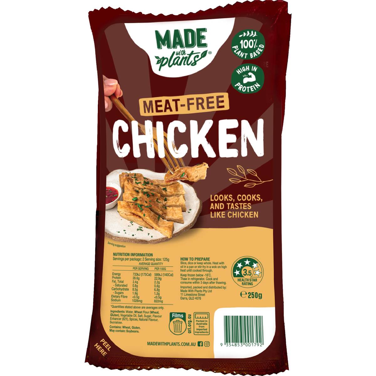 Made With Plants Meat-Free Chicken 250g