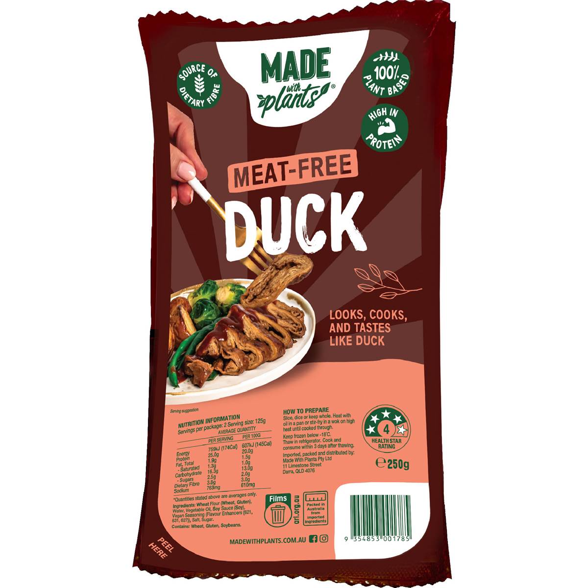 Made With Plants Meat-Free Duck 250g