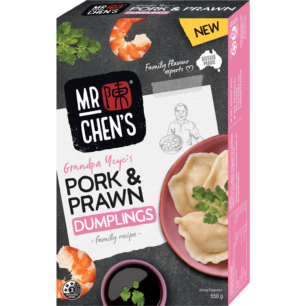 Mr Chen's Pork & Prawn Dumplings 550g