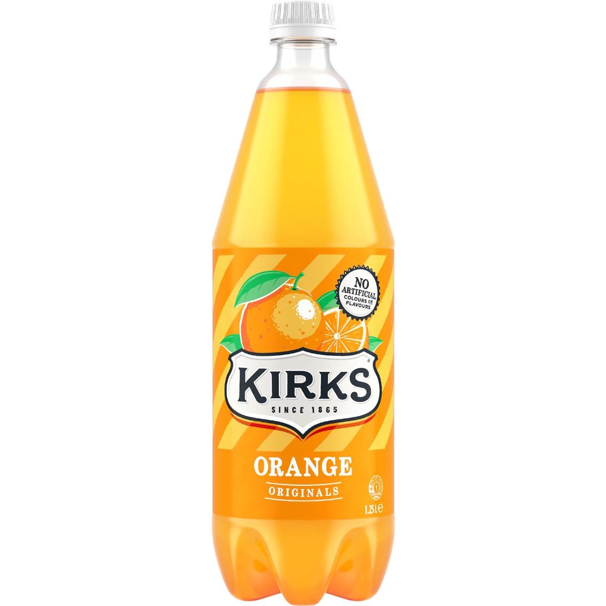 Kirks Orange Soft Drink Bottle 1.25L