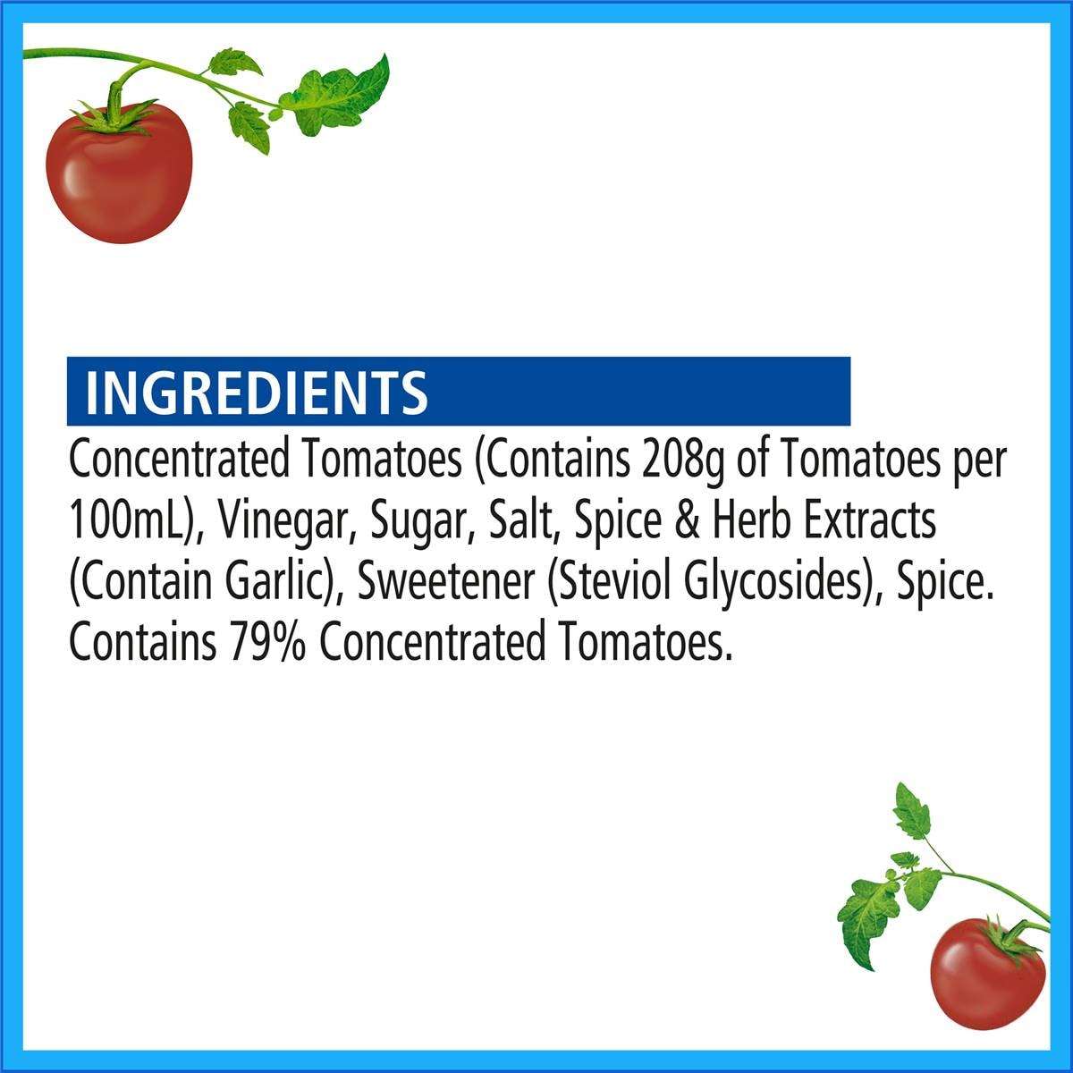 Heinz Ketchup Tomato Sauce 50 Less Added Sugar & Salt 500ml Woolworths