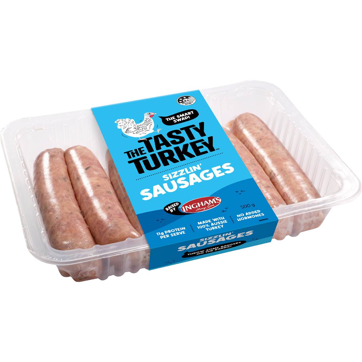 Ingham's Turkey Sizzlin' Sausages 500g